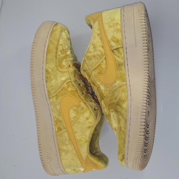 0161 Nike Air Force "Mineral Gold" 1 LV8 Sneakers Shoes Size 7Y - Picture 6 of 10
